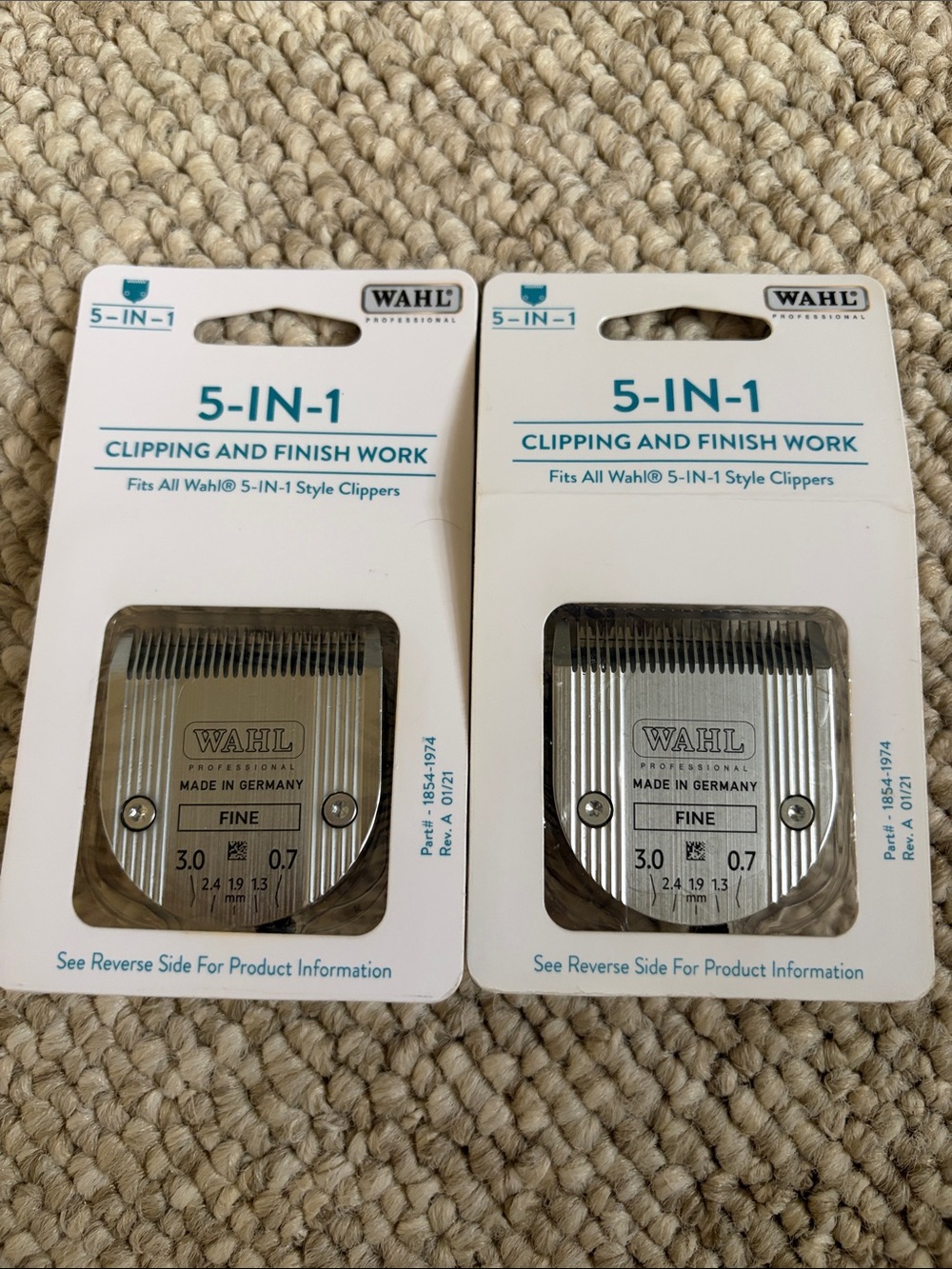 Wahl 5-IN-1 Replacement Clipper Blades - Silver